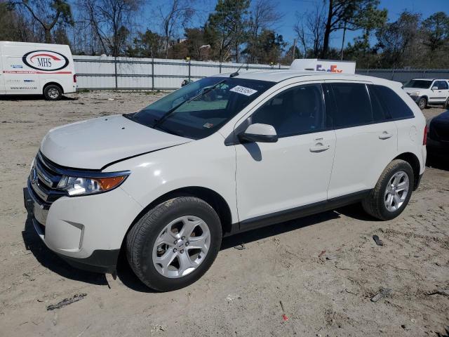 2FMDK3JC4DBC16049 - 2013 FORD EDGE SEL WHITE photo 1