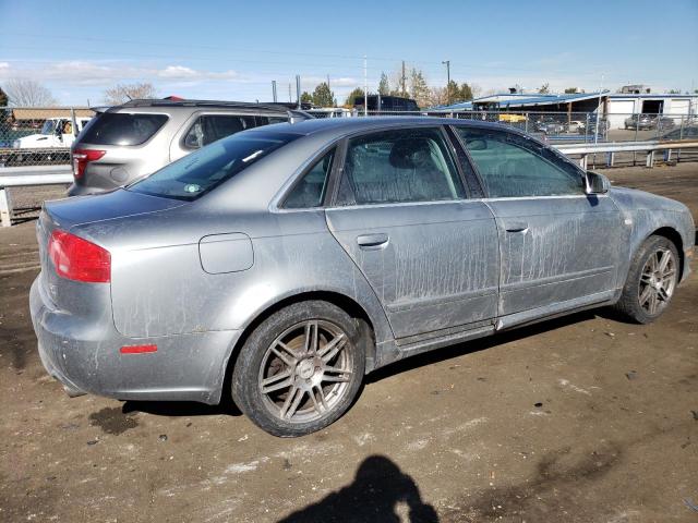 WAUDF78E38A067140 - 2008 AUDI A4 2.0T QUATTRO SILVER photo 3