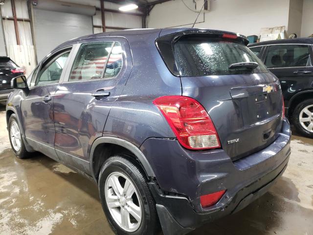 3GNCJKSB7KL220124 - 2019 CHEVROLET TRAX LS BLUE photo 2