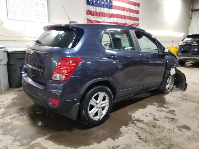 3GNCJKSB7KL220124 - 2019 CHEVROLET TRAX LS BLUE photo 3