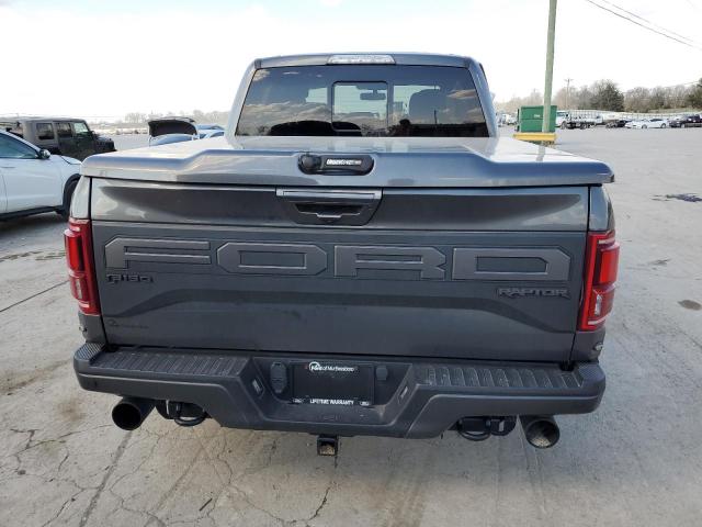 1FTFW1RGXKFB67948 - 2019 FORD F150 RAPTOR GRAY photo 6