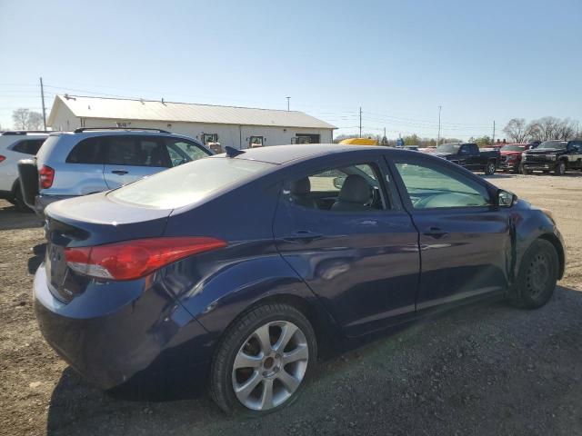 5NPDH4AE2BH046690 - 2011 HYUNDAI ELANTRA GLS BLUE photo 3