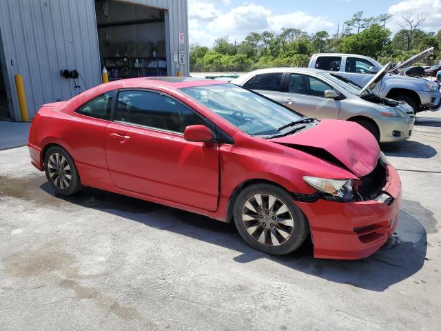 2HGFG12949H536256 - 2009 HONDA CIVIC EXL RED photo 4