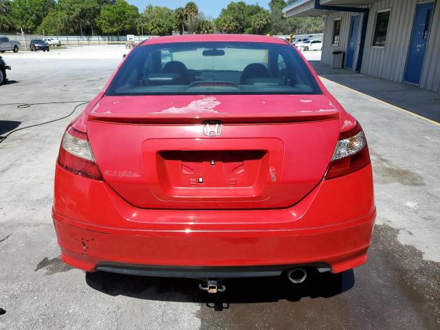 2HGFG12949H536256 - 2009 HONDA CIVIC EXL RED photo 6