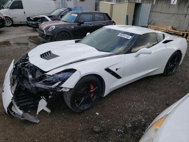 1G1YB2D74H5124019 - 2017 CHEVROLET CORVETTE STINGRAY 1LT WHITE photo 1