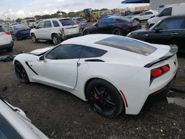 1G1YB2D74H5124019 - 2017 CHEVROLET CORVETTE STINGRAY 1LT WHITE photo 2