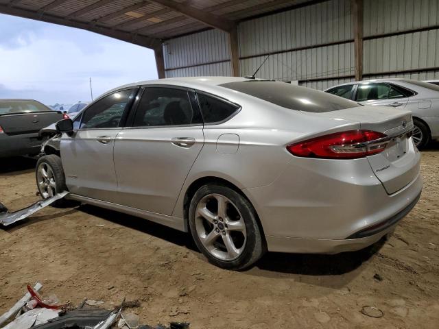 3FA6P0LUXJR137264 - 2018 FORD FUSION SE HYBRID SILVER photo 2