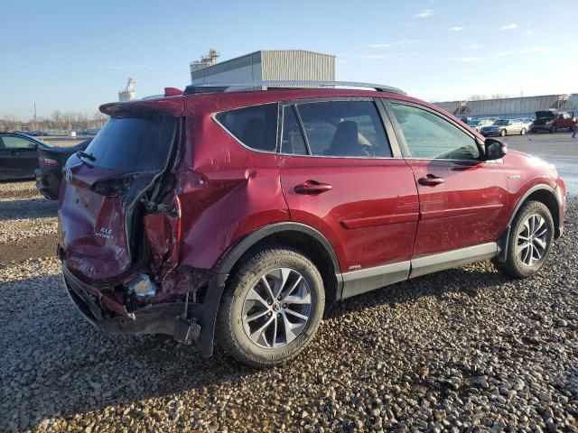 JTMRJREV4JD237761 - 2018 TOYOTA RAV4 HV LE MAROON photo 3