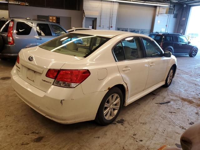 4S3BMCC63B3264815 - 2011 SUBARU LEGACY 2.5I PREMIUM WHITE photo 3