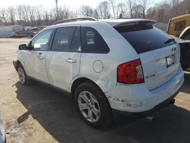 2FMDK3JC1BBA98927 - 2011 FORD EDGE SEL WHITE photo 2