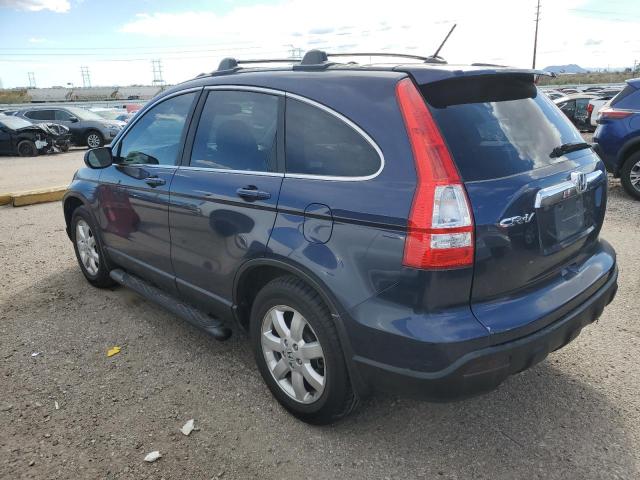 JHLRE38778C027656 - 2008 HONDA CR-V EXL BLUE photo 2