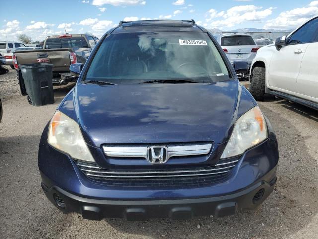 JHLRE38778C027656 - 2008 HONDA CR-V EXL BLUE photo 5