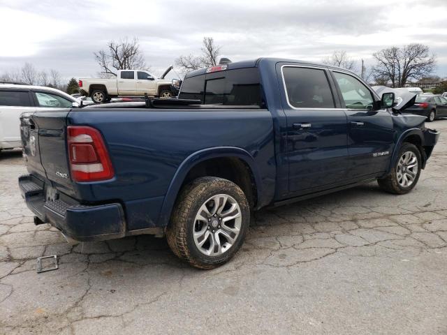 1C6SRFKT2MN716763 - 2021 RAM 1500 LONGHORN BLUE photo 3