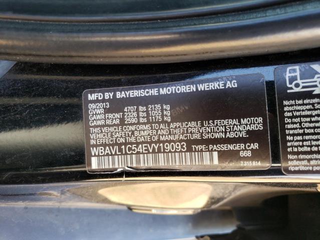 WBAVL1C54EVY19093 - 2014 BMW X1 XDRIVE28I BLACK photo 12