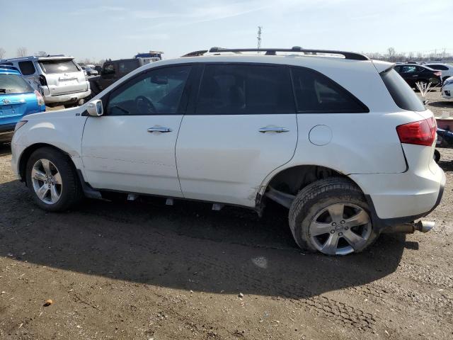 2HNYD28829H002767 - 2009 ACURA MDX SPORT WHITE photo 2