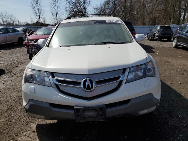 2HNYD28829H002767 - 2009 ACURA MDX SPORT WHITE photo 5