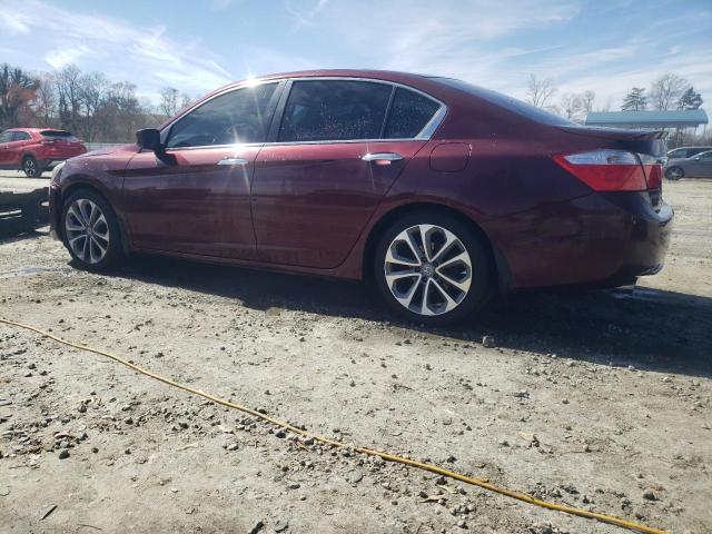 1HGCR2F52DA235244 - 2013 HONDA ACCORD SPORT BURGUNDY photo 2