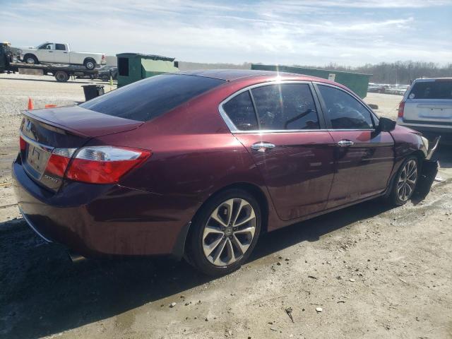 1HGCR2F52DA235244 - 2013 HONDA ACCORD SPORT BURGUNDY photo 3