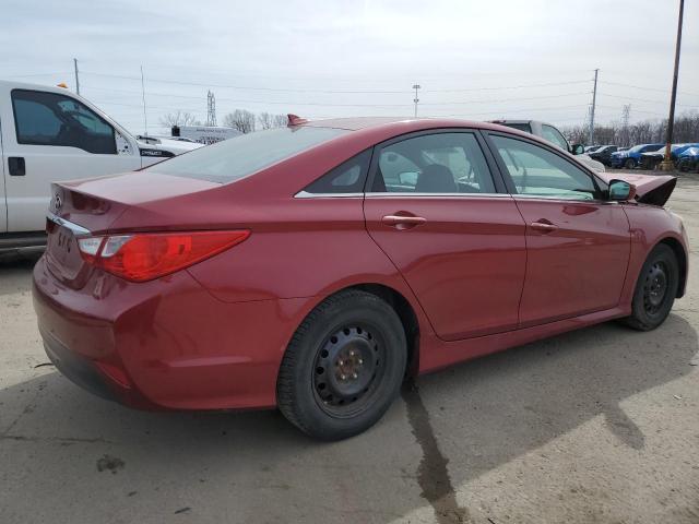 5NPEB4AC3EH915189 - 2014 HYUNDAI SONATA GLS RED photo 3