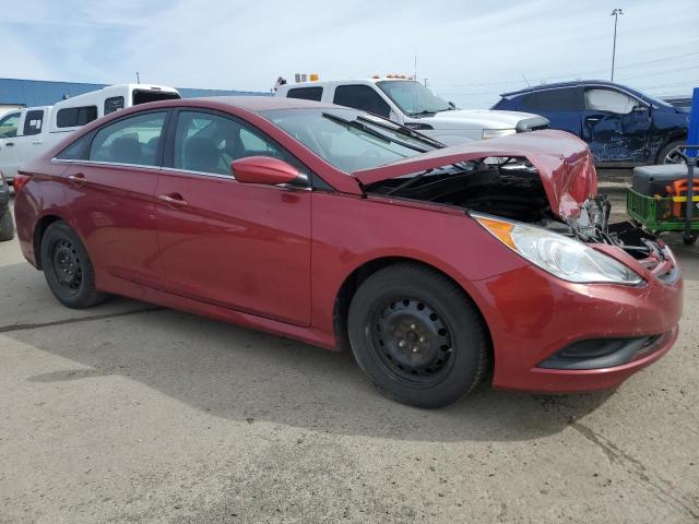 5NPEB4AC3EH915189 - 2014 HYUNDAI SONATA GLS RED photo 4