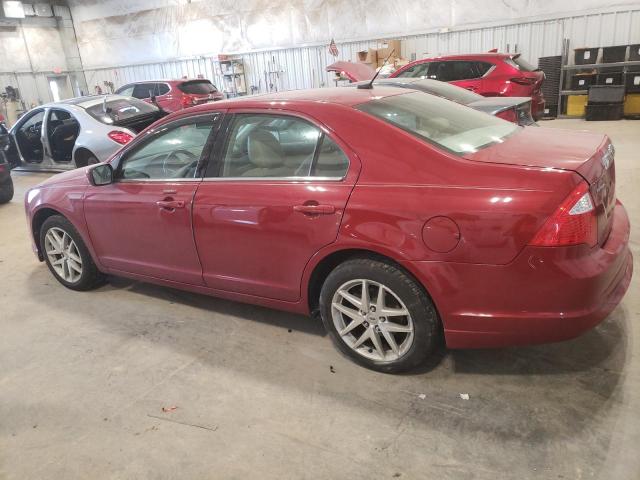 3FAHP0JGXAR119854 - 2010 FORD FUSION SEL RED photo 2