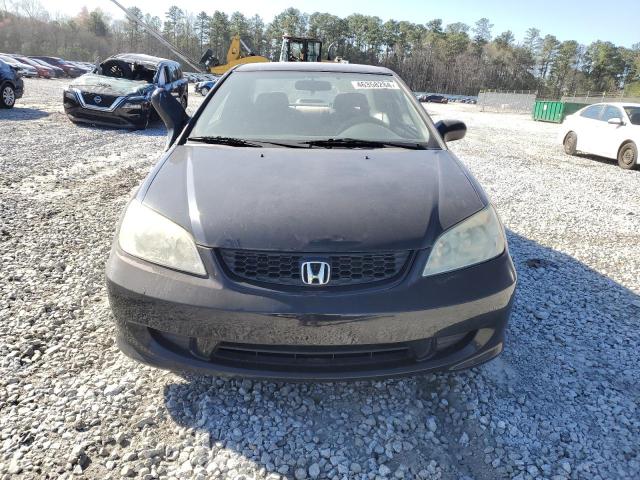 1HGEM22545L038756 - 2005 HONDA CIVIC LX BLACK photo 5