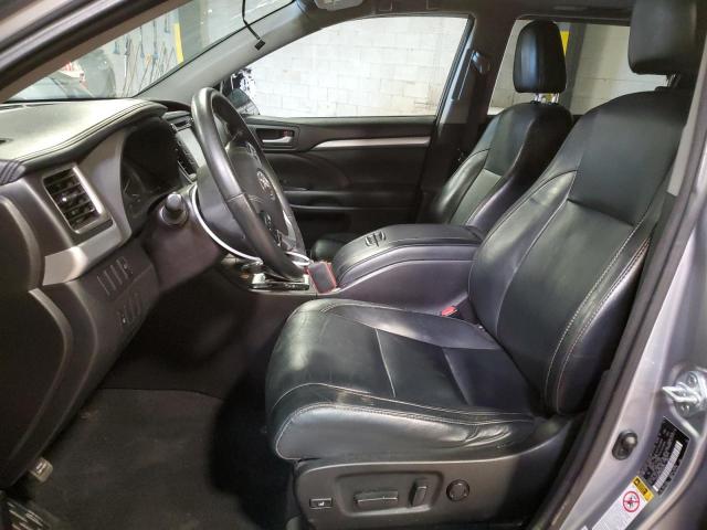 5TDJKRFH8GS353576 - 2016 TOYOTA HIGHLANDER XLE SILVER photo 7