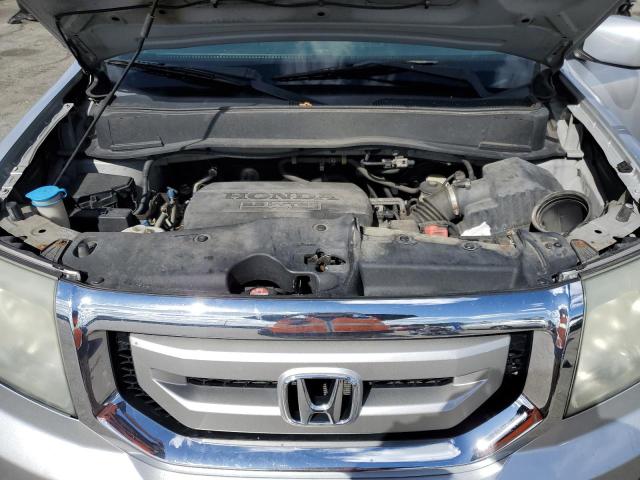 5FNYF4H53BB033782 - 2011 HONDA PILOT EXL SILVER photo 12