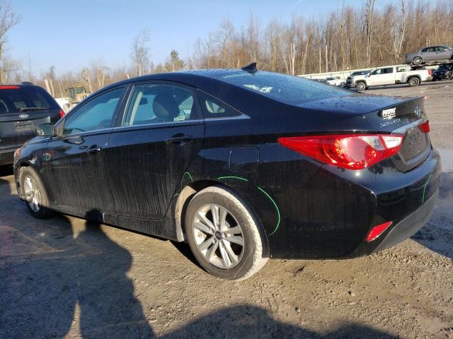 5NPEB4ACXEH878030 - 2014 HYUNDAI SONATA GLS BLACK photo 2