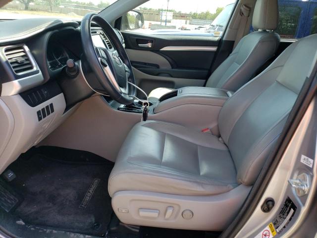 5TDKKRFH2FS044219 - 2015 TOYOTA HIGHLANDER XLE SILVER photo 7