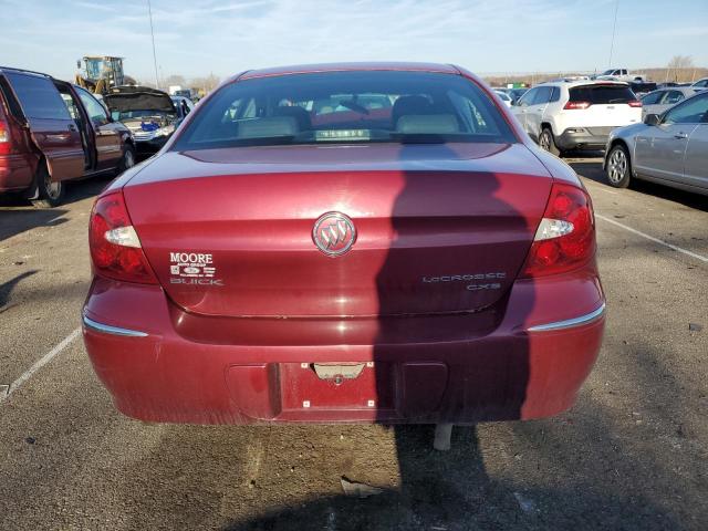 2G4WE537X51302629 - 2005 BUICK LACROSSE CXS MAROON photo 6