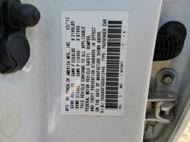 19UUA8F56DA013448 - 2013 ACURA TL TECH WHITE photo 12