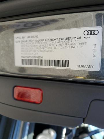 WAUC4CF56JA092200 - 2018 AUDI S5 PRESTIGE 灰色 照片 13