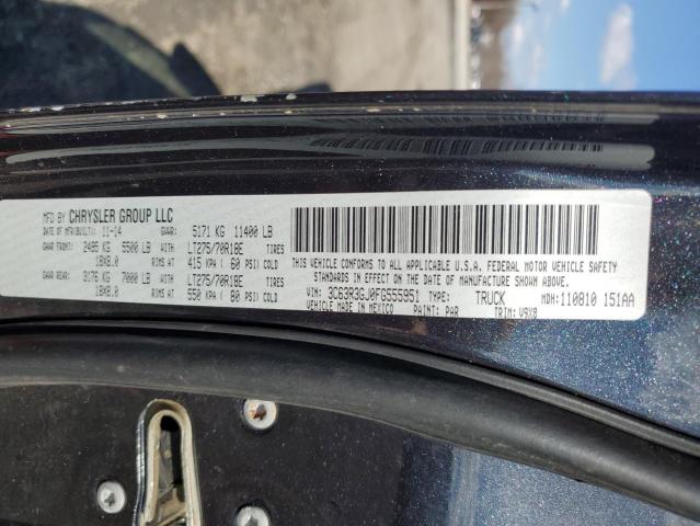 3C63R3GJ0FG555951 - 2015 RAM 3500 ST GRAY photo 12