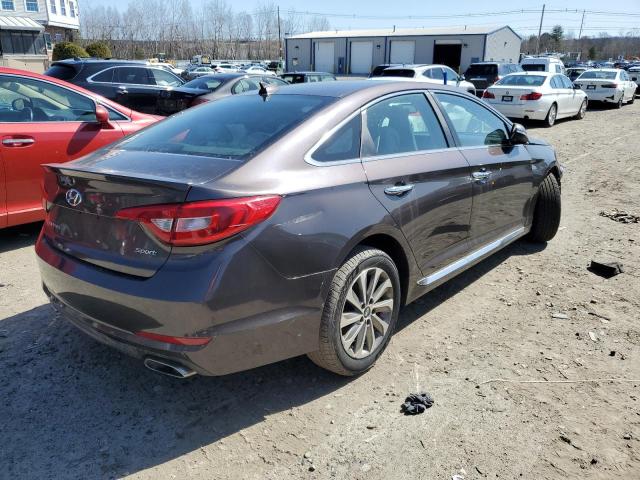 5NPE34AF7FH112670 - 2015 HYUNDAI SONATA SPORT BROWN photo 3