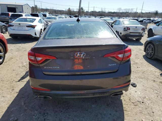 5NPE34AF7FH112670 - 2015 HYUNDAI SONATA SPORT BROWN photo 6