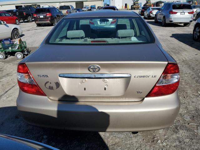 4T1BF30K52U023419 - 2002 TOYOTA CAMRY LE GOLD photo 6