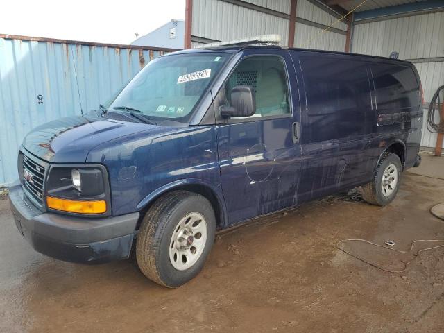 1GTS8AF4XD1125945 - 2013 GMC SAVANA G1500 BLUE photo 1