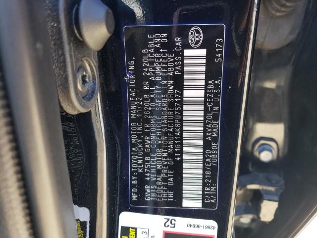 4T1G11AK8PU757177 - 2023 TOYOTA CAMRY SE NIGHT SHADE BLACK photo 13