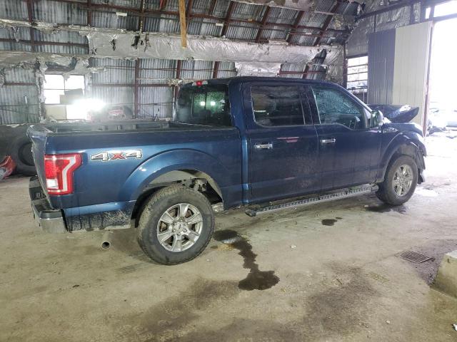 1FTEW1E89GKD20022 - 2016 FORD F150 SUPERCREW BLUE photo 3