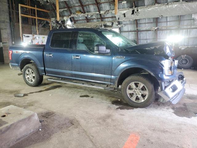 1FTEW1E89GKD20022 - 2016 FORD F150 SUPERCREW BLUE photo 4