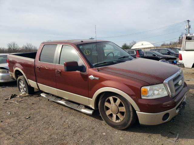 1FTPW14557KC82918 - 2007 FORD F150 SUPERCREW BURGUNDY photo 4