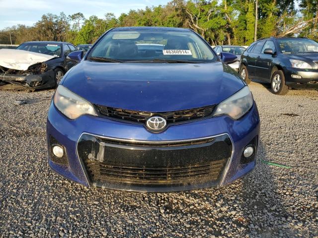 2T1BURHE9EC225533 - 2014 TOYOTA COROLLA L BLUE photo 5