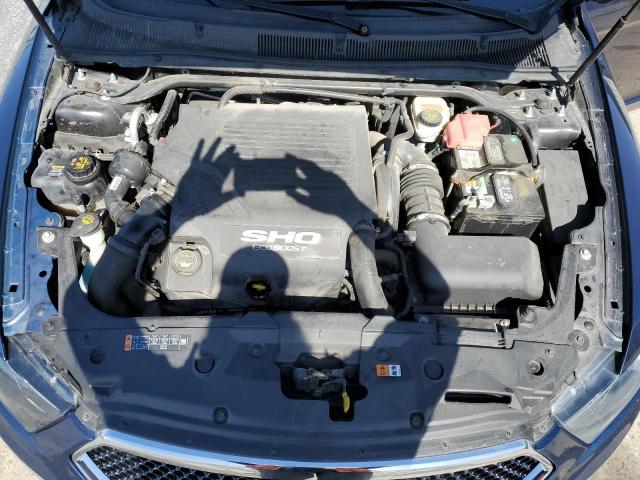 1FAHP2KTXGG100003 - 2016 FORD TAURUS SHO BLUE photo 11