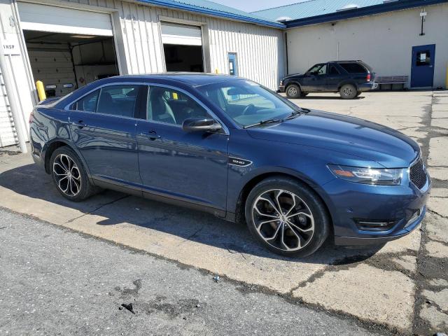 1FAHP2KTXGG100003 - 2016 FORD TAURUS SHO BLUE photo 4