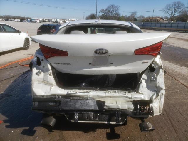 KNAGM4A70D5405884 - 2013 KIA OPTIMA LX WHITE photo 6