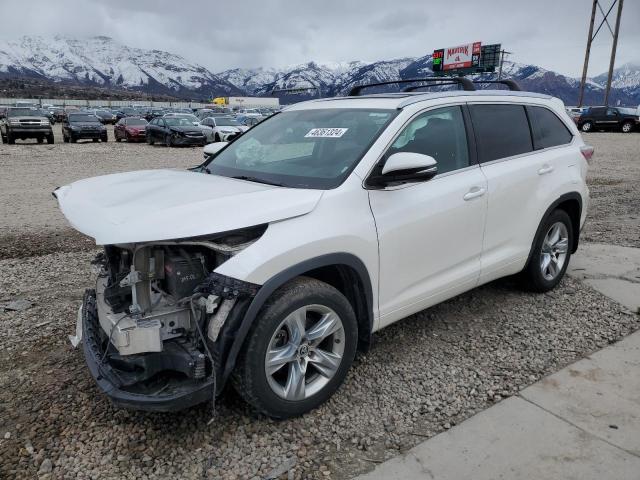 5TDDKRFH9GS233783 - 2016 TOYOTA HIGHLANDER LIMITED WHITE photo 1