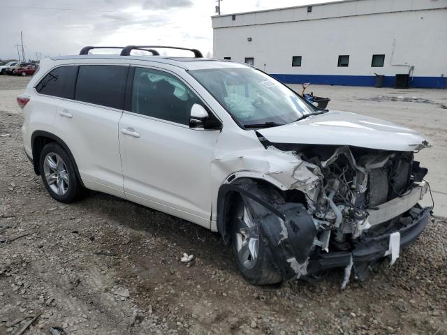 5TDDKRFH9GS233783 - 2016 TOYOTA HIGHLANDER LIMITED WHITE photo 4