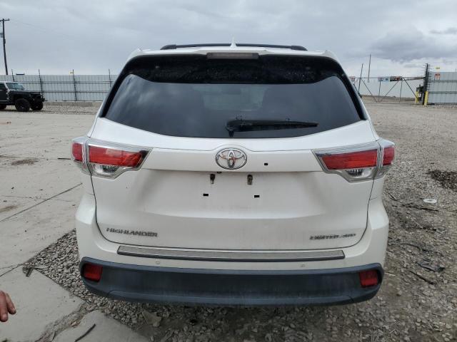 5TDDKRFH9GS233783 - 2016 TOYOTA HIGHLANDER LIMITED WHITE photo 6