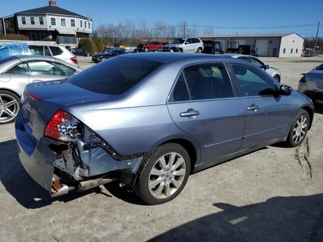 1HGCM66427A061614 - 2007 HONDA ACCORD SE BLUE photo 3